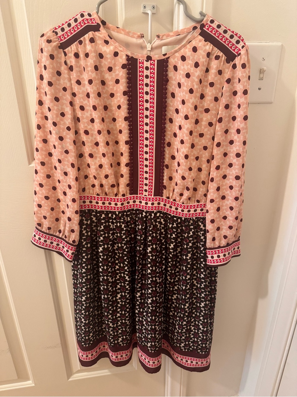 Kate spade ♠️ floral mini tile long sleeve Dress